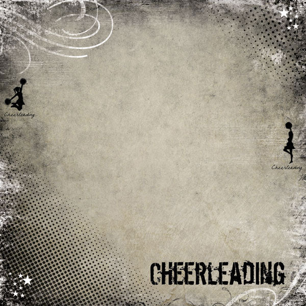 Cheerleading Scrapbook Paper CT Scrapbooks
