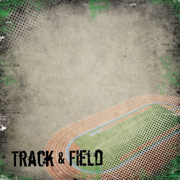 Track and Field Scrapbook Paper CT Scrapbooks