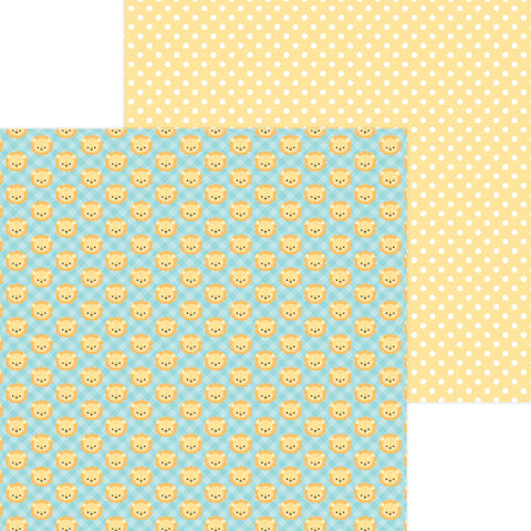 Baby Boy Cuddly Cubs Scrapbook Paper