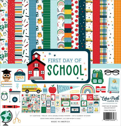 Echo Park First Day of School Paper Pack