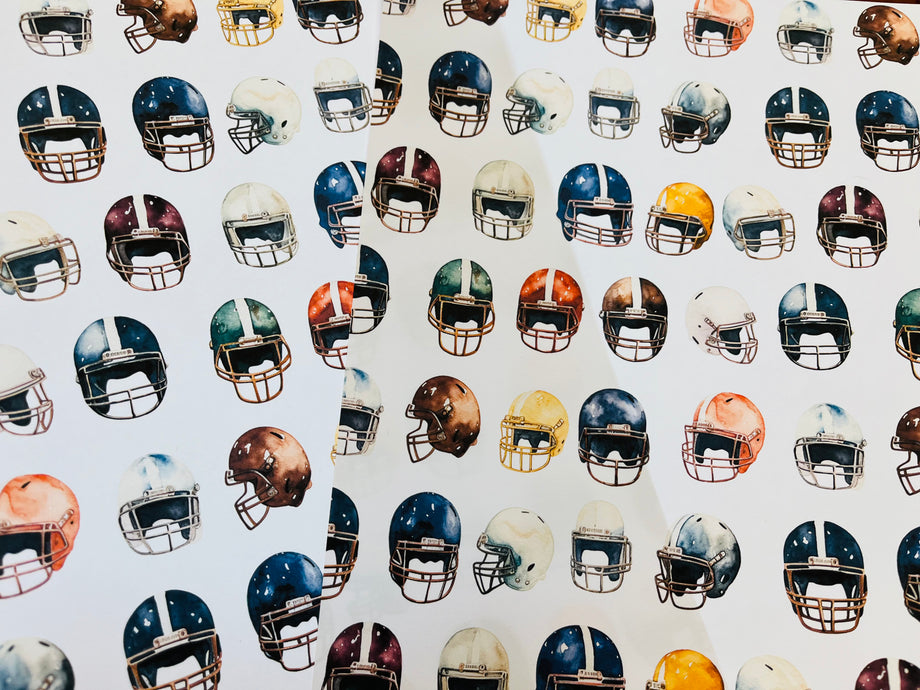 football custom helmets Printed Paper Custom Pack Football Helmets – CT Scrapbooks