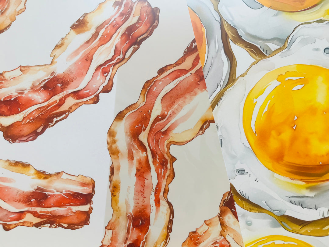 Printed Paper Custom Pack Breakfast Bacon and Eggs – CT Scrapbooks