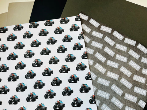 Printed Paper Custom Pack Monster Trucks 1