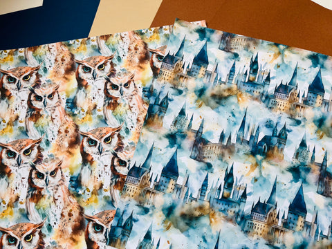 Printed Paper Custom Pack Magic Wizard Castle Owl