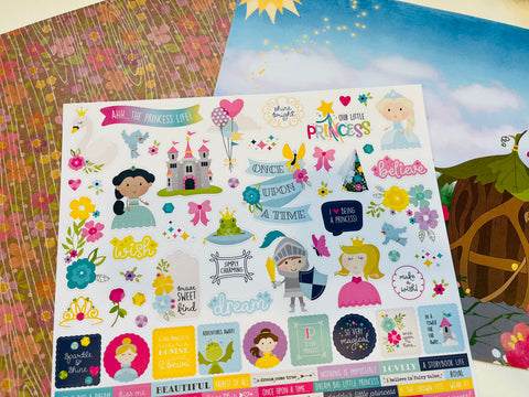 CTScrapbooks Layout Kit Kids Princess