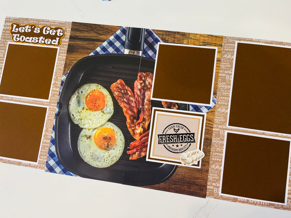 CTScrapbooks Premade Layout Food Breakfast Eggs 3 – CT Scrapbooks