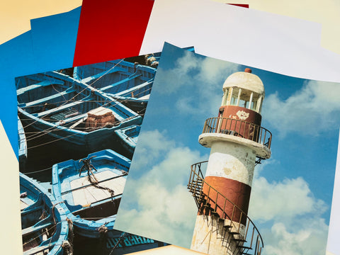 Printed Paper Custom Pack Nautical Lighthouse