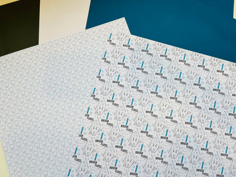 Printed Paper Custom Pack Tooth Teeth Dentist
