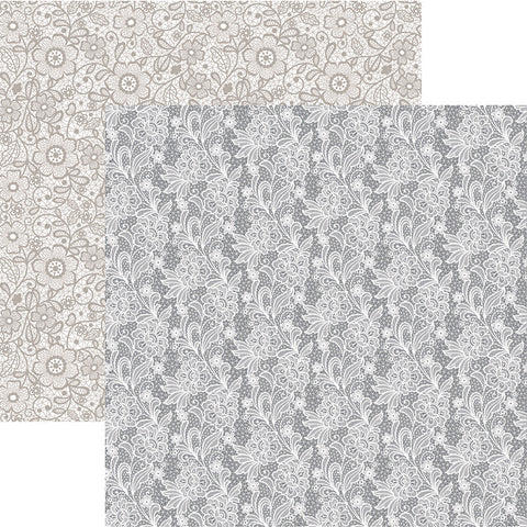 Texture Delicate Lace Scrapbook Paper