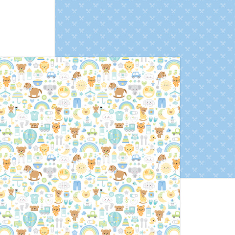 Baby Boy Icons Bundle Scrapbook Paper