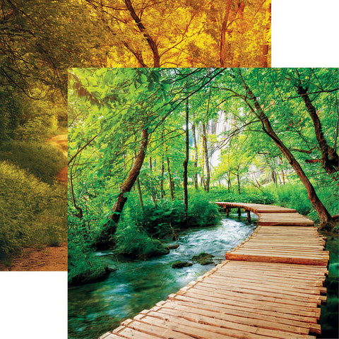 Pathways Nature Trek Scrapbook Paper