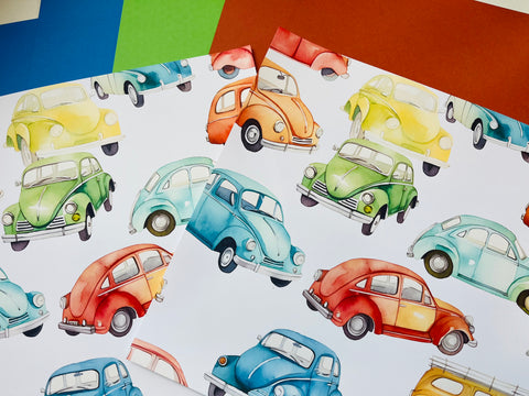 Printed Paper Custom Pack Beetle Bug Car