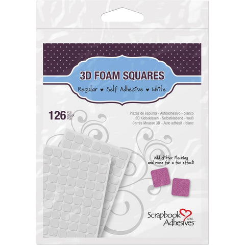 Adhesive Foam Squares 126 pk