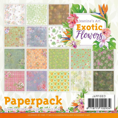 Find it Trading Paper Pack 6x6 Exotic Flowers