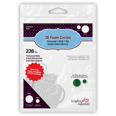 Adhesive Foam Circles 236 pk