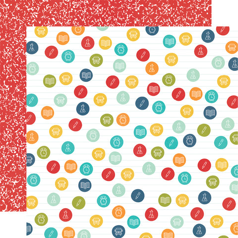 School Life Ready Set Learn Scrapbook Paper