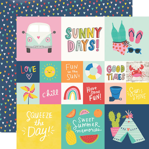 Sunkissed Summer Scrapbook Paper