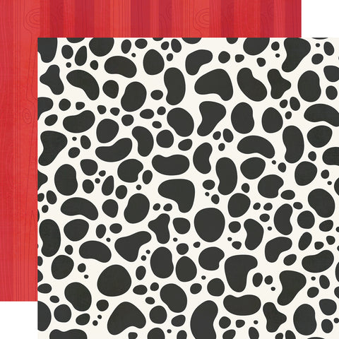 Homegrown Farm Cow EIEIO Scrapbook Paper