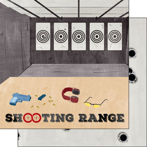 Shooting Range Scrapbook Paper