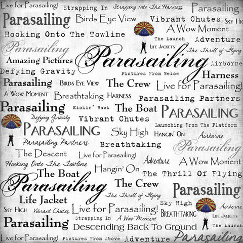 Parasailing Adventure Scrapbook Paper