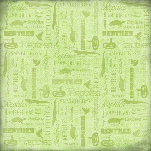 Reptiles and Amphibiens Scrapbook Paper