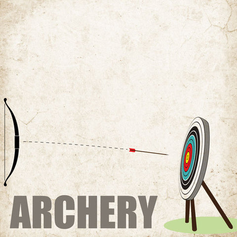 Archery Scrapbook Paper