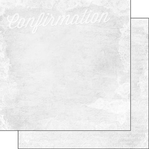 Confirmation Lace Scrapbook Paper