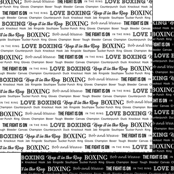 Fitness Boxing Scrapbook Paper – CT Scrapbooks