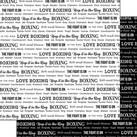 Fitness Boxing Scrapbook Paper