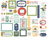 Echo Park Ephemera Die Cuts Birthday Wish Boy