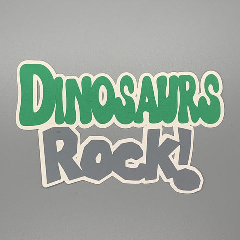Die Cut Ellie Collection Dinosaurs Rock