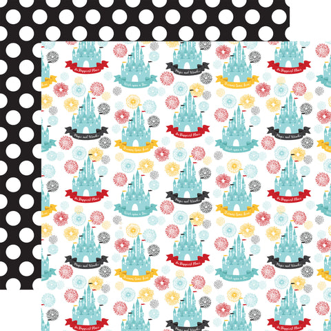 Magic Happiest Place Castle Scrapbook Paper