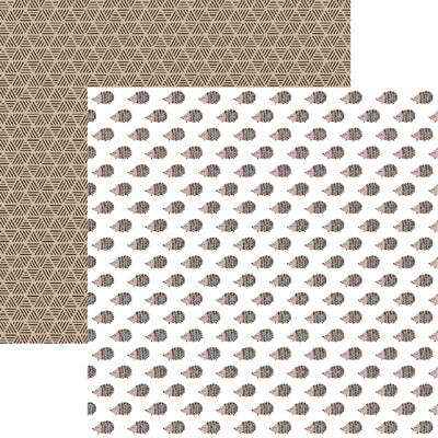Animals Hedgehogs Looking Sharp Scrapbook Paper