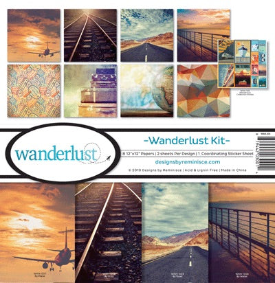 Reminisce Kit Paper Pack Travel Wanderlust