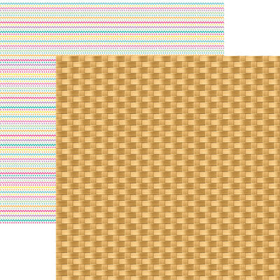 Easter Time Basket Scrapbook Paper