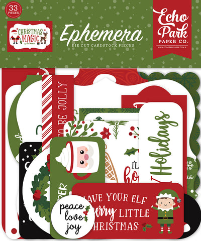 Echo Park Ephemera Die Cuts Christmas Magic